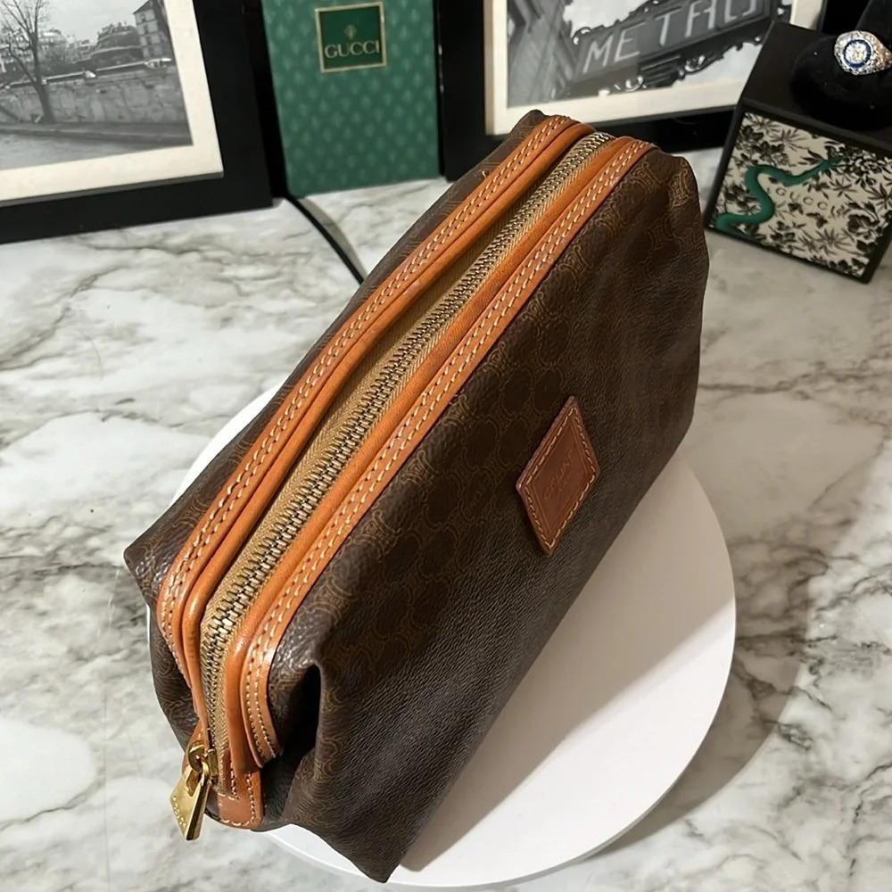 CELINE Macadam Blason Pattern Pouch/Clutch PVC /Leather - Picture 8 of 14